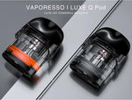 Vaporesso Luxe Q 0.6 /1.0 /1.2 MESH POD Replacement Pods -4 pack|VAPE INDIA SMOKE
