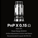 Voopoo PNP X 0.15 Ohm DTL Coil: 60-80W ORIGNAL |VAPE INDIA SMOKE
